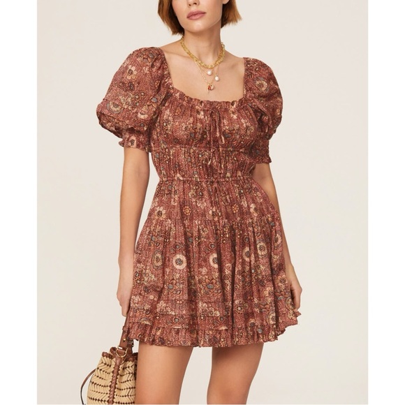 ULLA JOHNSON Juniper Puff Sleeve Dress